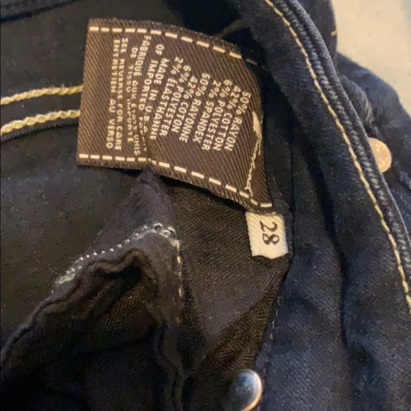 7 for all mankind mid rise ankle skinny raw hem - Picture 4 of 5